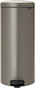 Brabantia NewIcon Poubelle à Pédale 30 Litres Platine Platine 