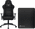 Vortech Essential Gamestoel Zwart + Vortech Vloermat Zwart