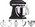 KitchenAid Artisan Mixer 5KSM175PS Vulkaanzwart Vulkaanzwart