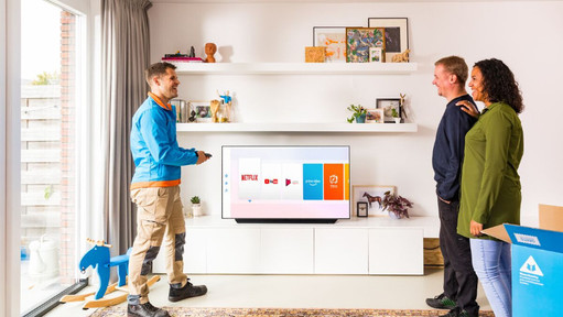 Everything on the delivery and installation of your new TV