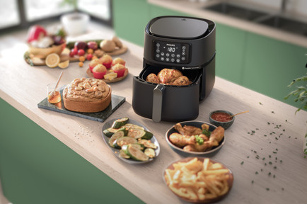 Compare the Philips airfryer Connected XXL to the airfryer Premium XXL