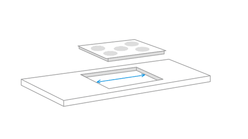 Comment mesurer les dimensions de niche pour ma plaque de cuisson encastrable ?