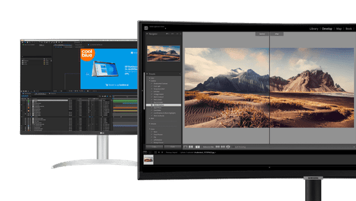 Monitoren voor foto- of videobewerking