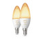 Philips Hue Ampoule Bougie White Ambiance E14 Lot de 2