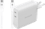 BlueBuilt 140W GaN Oplader met 2 Usb C Poorten Wit + BlueBuilt Usb C Kabel 240W 2m Nylon