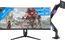 Vortech Pro 34 Pouces Quad HD Incurvé + Vortech Bras d'Écran PC avec Vérin à Gaz