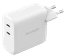BlueBuilt 100W GaN Oplader met 2 Usb C Poorten Wit