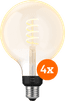 Philips Hue Filament White Ambiance Globe XL 4-pack