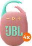 JBL Clip 5 Rose Lot de 4