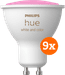 Philips Hue White and Color GU10 9-pack