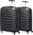 Samsonite Lite-Shock Valise à 4 Roulettes 55 cm Lot de 2 Black