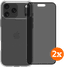 BlueBuilt Protective Cover iPhone 17 Pro Max Transparent + Protège-écran de Confidentialité Lot de 2