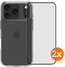 BlueBuilt Protective Back Cover iPhone 17 Pro Transparent + Protège-écran Verre Lot de 2