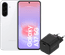 Samsung Galaxy A37 128GB White 5G + BlueBuilt Charger with USB-C Port 45W Black