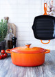 Le Creuset Oval Casserole 27 cm Orange-red product in use