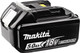 Makita BL1850B LXT 18V 5,0 Ah Accu (2x) + Acculader 14,4/18V DC18RC linkerkant