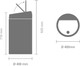 Brabantia Touch Bin 60 Liter Platinum detail