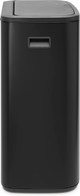 Brabantia Bo Touch Bin 2 x 30 Litres Noir Mat + Sacs Poubelle (120 pièces) côté droit