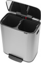 Brabantia Bo Poubelle à Pédale 2 x 30 Litres Inox Anti-traces de Doigts détail