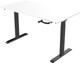 Euroseats Hand Crank Sit-Stand Desk 120x80 Black/White detail