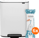 Brabantia Bo Pedal Bin 2 x 30 Litres White + Sacs Poubelle (120 stuks) Main Image