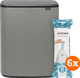 Brabantia Bo Touch Bin 2 x 30 Liter Mineral Concrete Grey + Vuilniszakken (120 stuks) Main Image