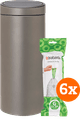 Brabantia Touch Bin 30 Liter Platinum + Vuilniszakken (120 stuks) Main Image
