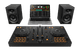 Pioneer DJ DDJ-FLX4 + Pioneer DJ HDJ-CUE1 + Pioneer DJ DM-50D-BT Black product in use