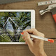 Logitech Crayon Digital Pencil for Apple iPad product in use