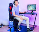 Trust GXT 708R Resto Gaming Chair Red product in use