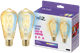 WiZ Ampoule Edison à Filament Lot de 2 - Lumière Blanche Chaude à Lumière Blanche Froide - E27 avant