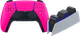 Sony PlayStation 5 DualSense Wireless Controller Nova Pink + BlueBuilt Charging Dock Main Image