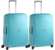 Samsonite S'Cure Valise à 4 Roulettes 69 cm Lot de 2 Aqua Blue Main Image