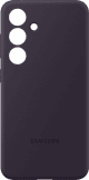 Samsung Galaxy S24 Silicone Back Cover Violet Foncé avant