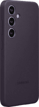 Samsung Galaxy S24 Silicone Back Cover Violet Foncé côté gauche