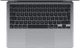 Apple MacBook Air 13 inch (2024) M3 (8/10) 16GB/256GB Spacegrijs AZERTY bovenkant