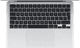 Apple MacBook Air 13 inch (2024) M3 (8 core CPU/10 core GPU) 8GB/512GB Zilver AZERTY bovenkant