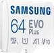 Samsung microSDXC EVO Plus 64GB left side