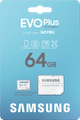 Samsung microSDXC EVO Plus 64GB packaging