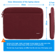 BlueBuilt Laptop Sleeve Width 33cm 14 inches S Red visual Coolblue 1