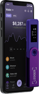 Ledger Nano S Plus Purple Amethyst product in gebruik
