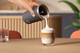 Philips Baristina Milk Frother Black product in use