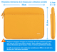 BlueBuilt Housse pour Ordinateurs Portables Largeur 33 cm 14 Pouces M Jaune visuel Coolblue 1