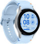 Samsung Galaxy Watch FE Zilver/Blauw linkerkant