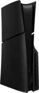 PlayStation 5 Slim Disc Edition + Covers Zwart + Oplaadstation voorkant