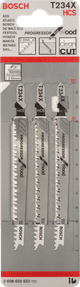 Bosch Decoupeerzaagblad T234 X Progressor for Wood 5x verpakking