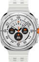 Samsung Galaxy Watch Ultra (2025) 4G Titanium Wit 47mm voorkant