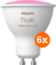 Philips Hue White and Color GU10 Lot de 6 Main Image