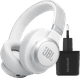 JBL Live 770NC White + BlueBuilt Quick Charge Charger with USB-A Port Main Image