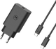 Motorola Power Delivery Oplader 68W Zwart + Usb C Kabel 1m Zwart Kunststof voorkant